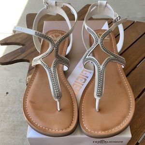 Fergalious White Sandal